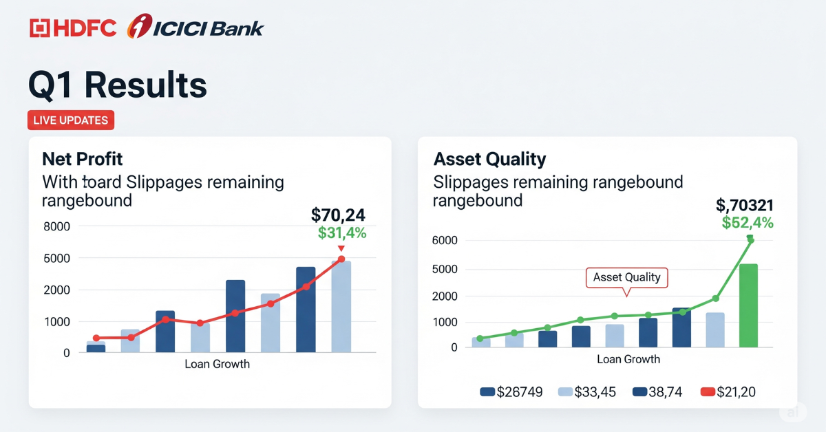 HDFC, ICICI Bank Q1 Results
